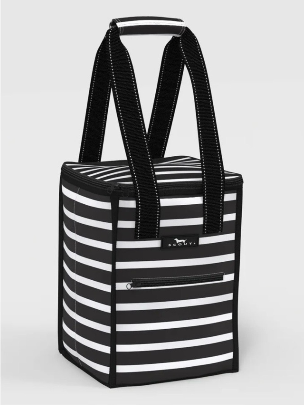 Scout Pleasure Chest Cooler Bag Medium Fleetwood Black & White Stripe MSRP $39